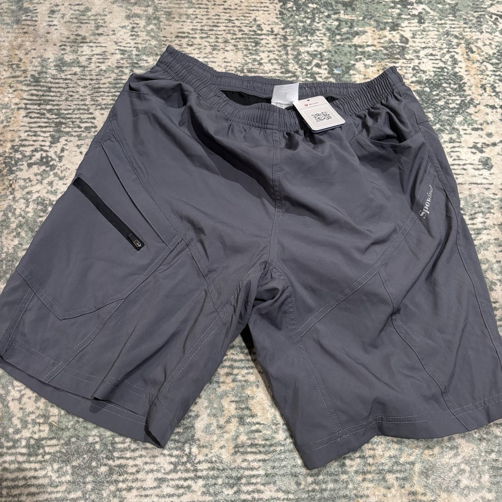 Spowind Men's Large NEW Loose-Fit 3D Padded Mountain Bike Shorts